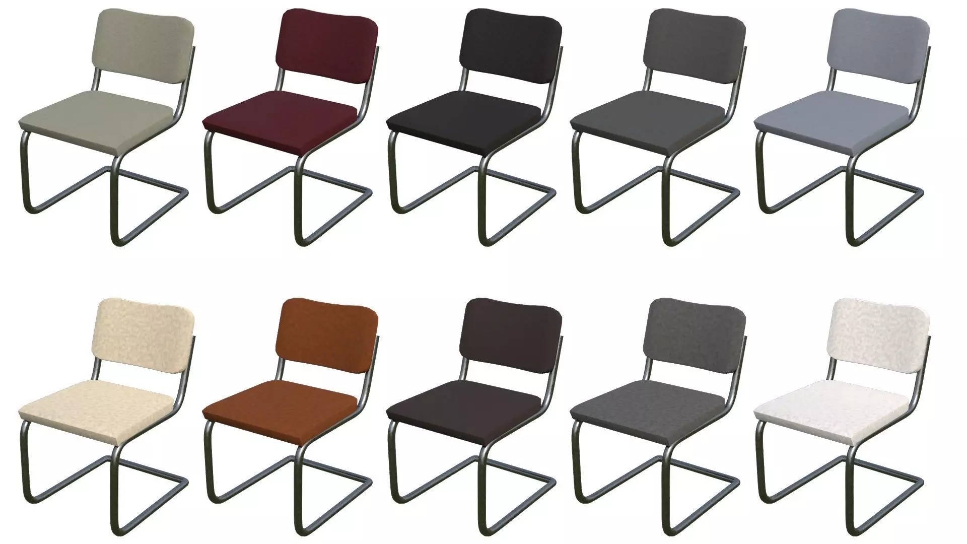 Cesca Side chair Pack 3D Model Collection_0