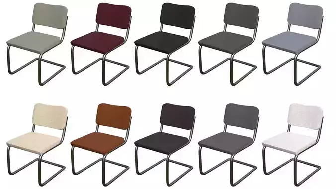 Cesca Side chair Pack 3D Model Collection