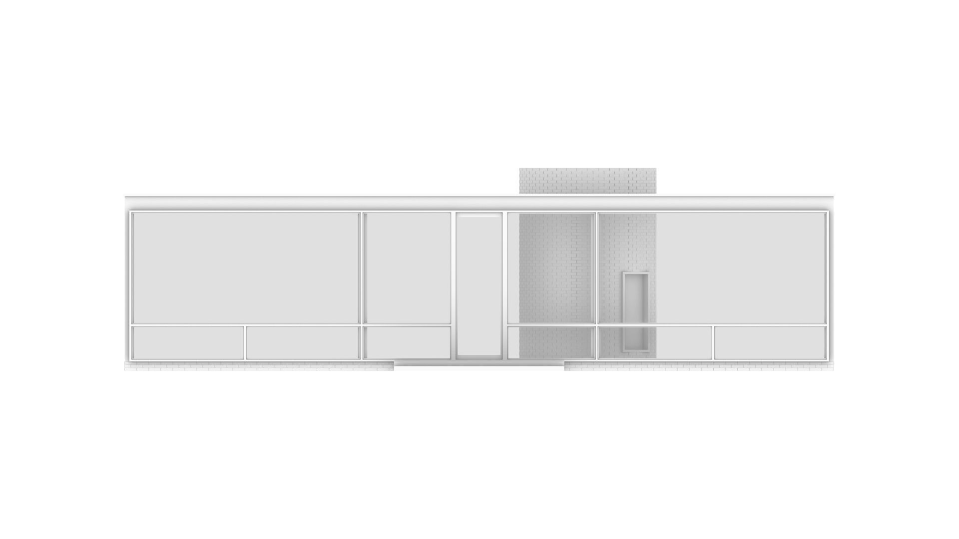 Glass House 3d Architectural Model 3D model_7