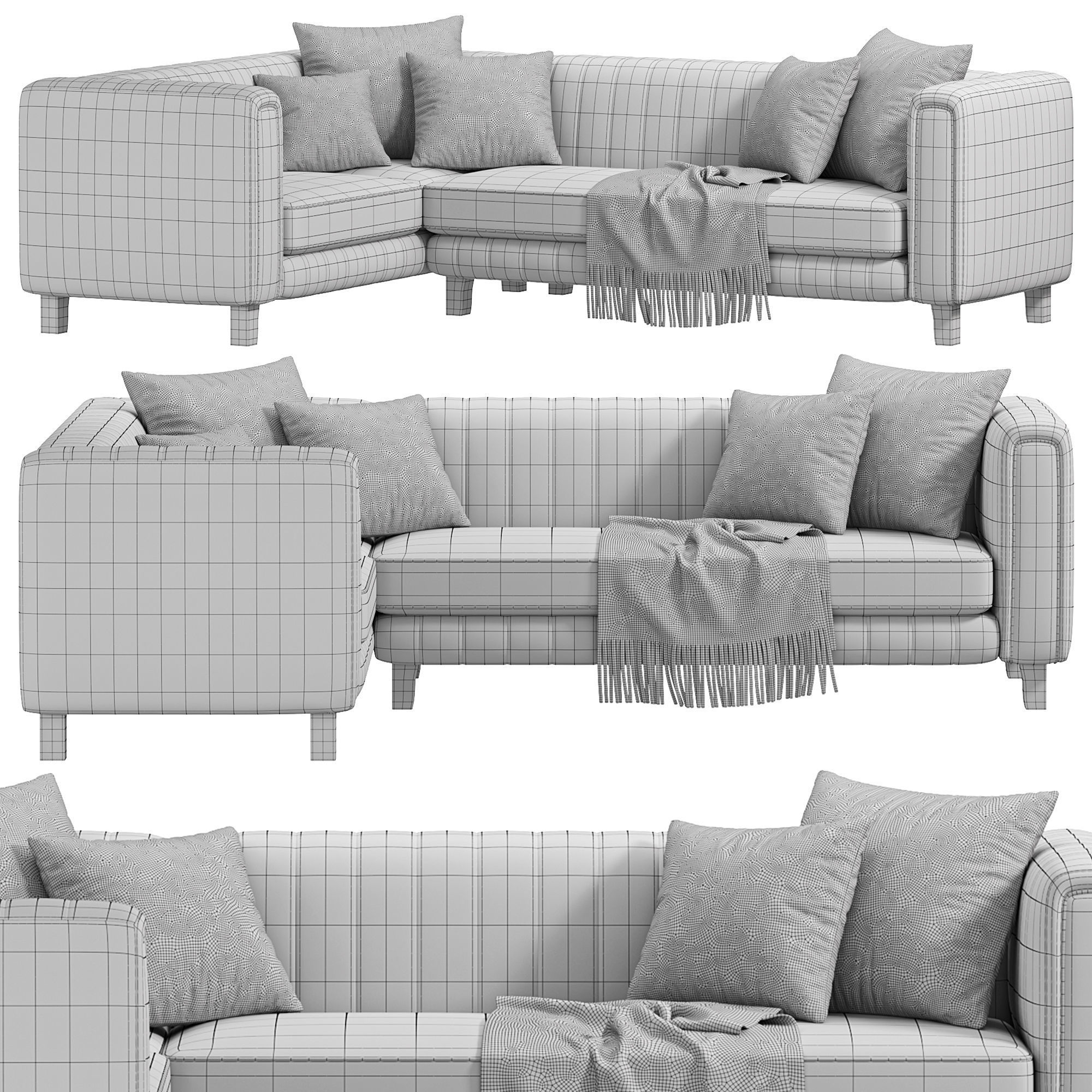 Fluted Isla Sofa By Sofology 3D model_2