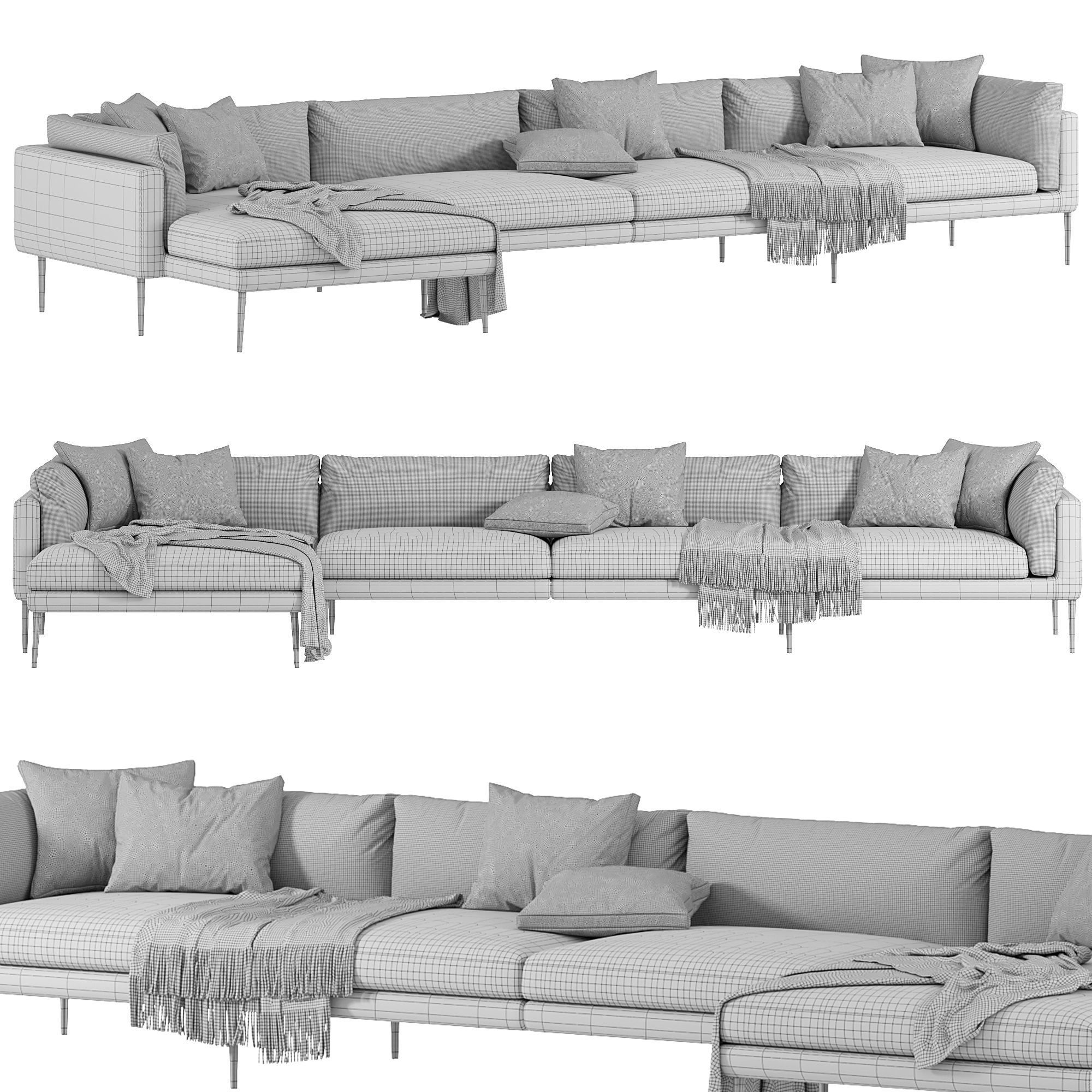 Floyd Hi 2 System Sofa By Living Collection 3D model_2