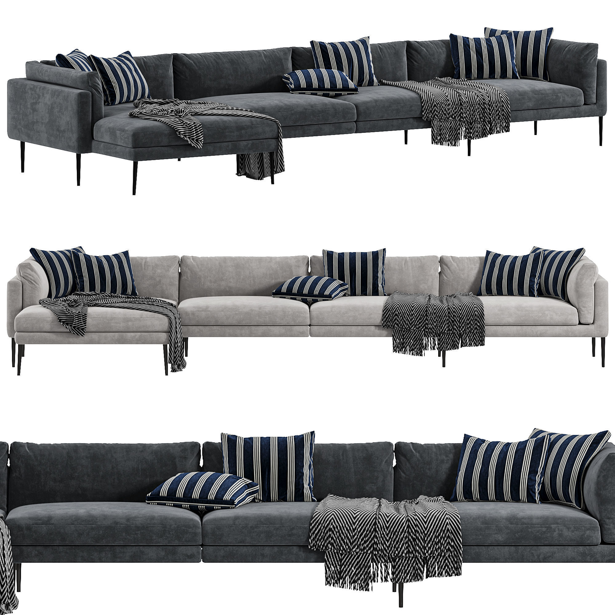 Floyd Hi 2 System Sofa By Living Collection 3D model_1