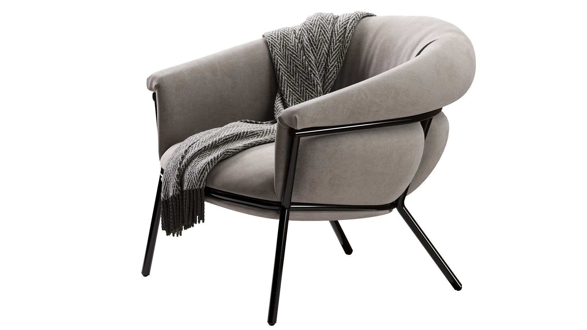 Grasso Armchair 3D model_7