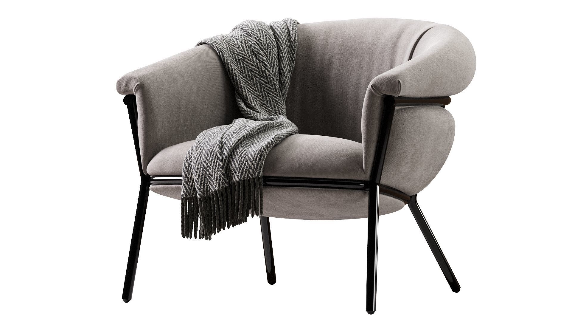 Grasso Armchair 3D model_2