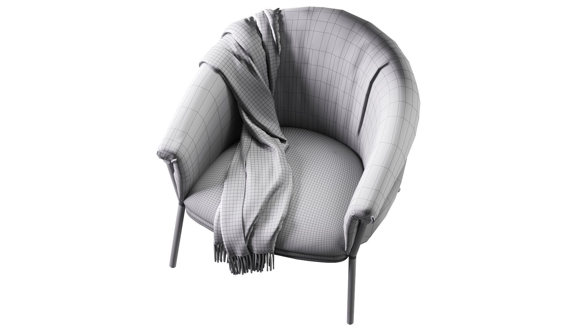Grasso Armchair 3D model_15