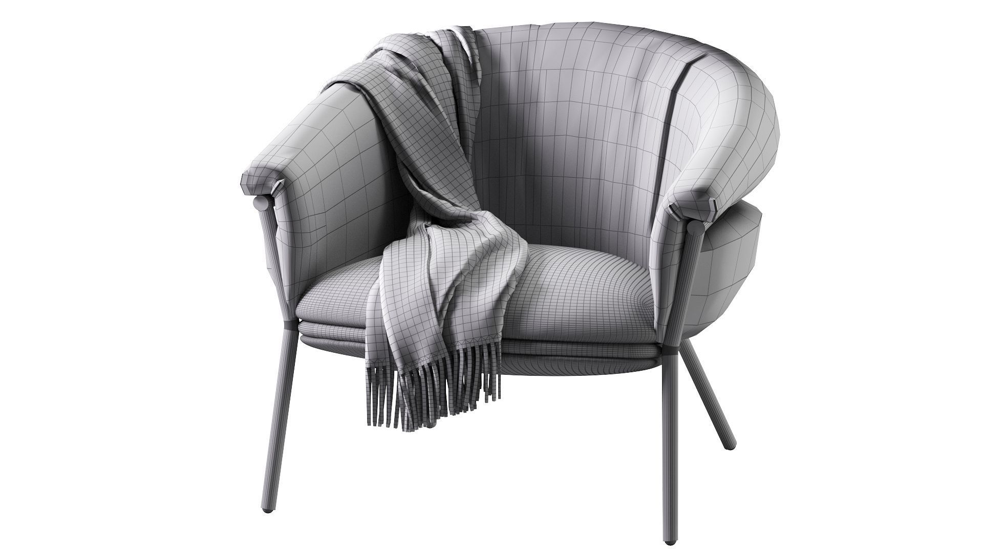 Grasso Armchair 3D model_17