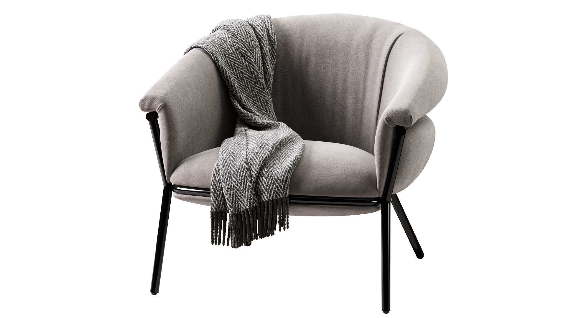 Grasso Armchair 3D model_3