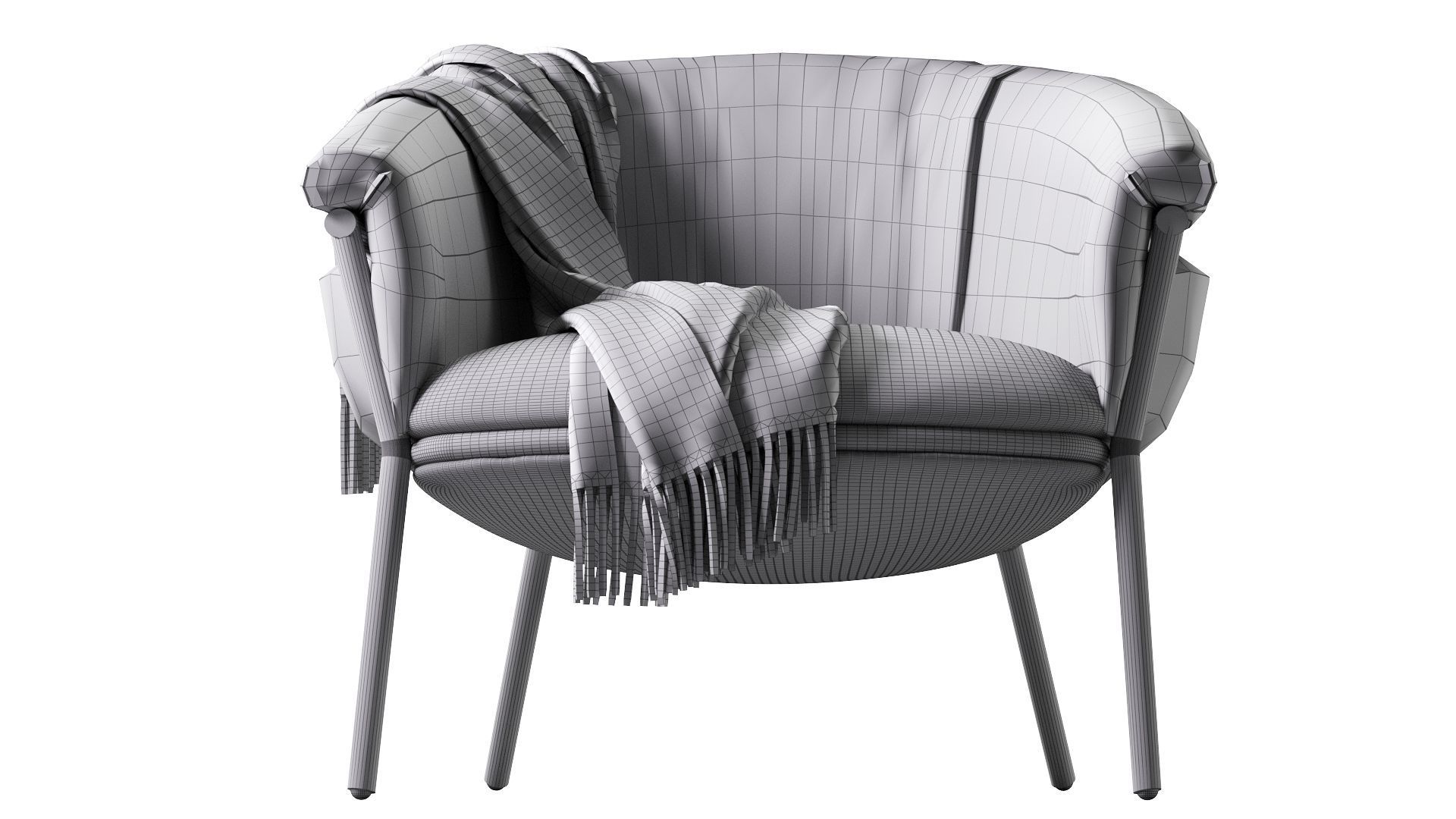 Grasso Armchair 3D model_12