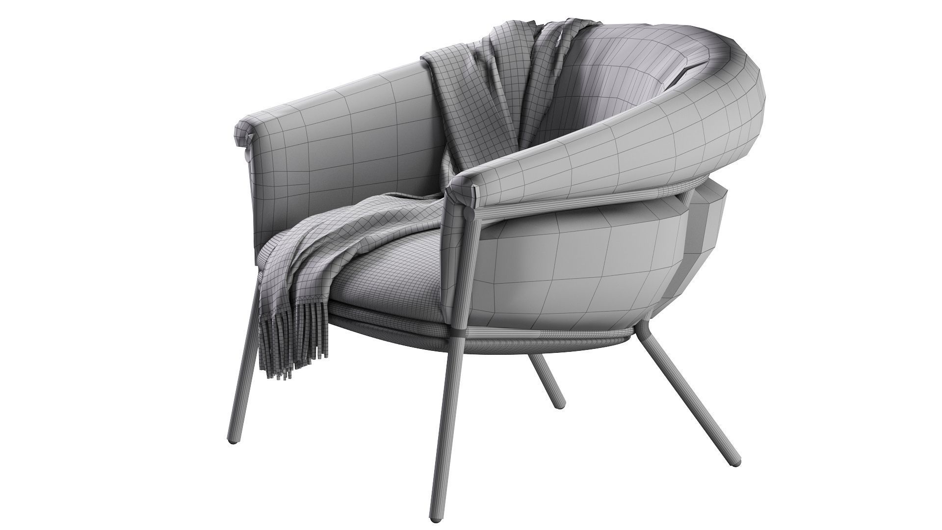 Grasso Armchair 3D model_23