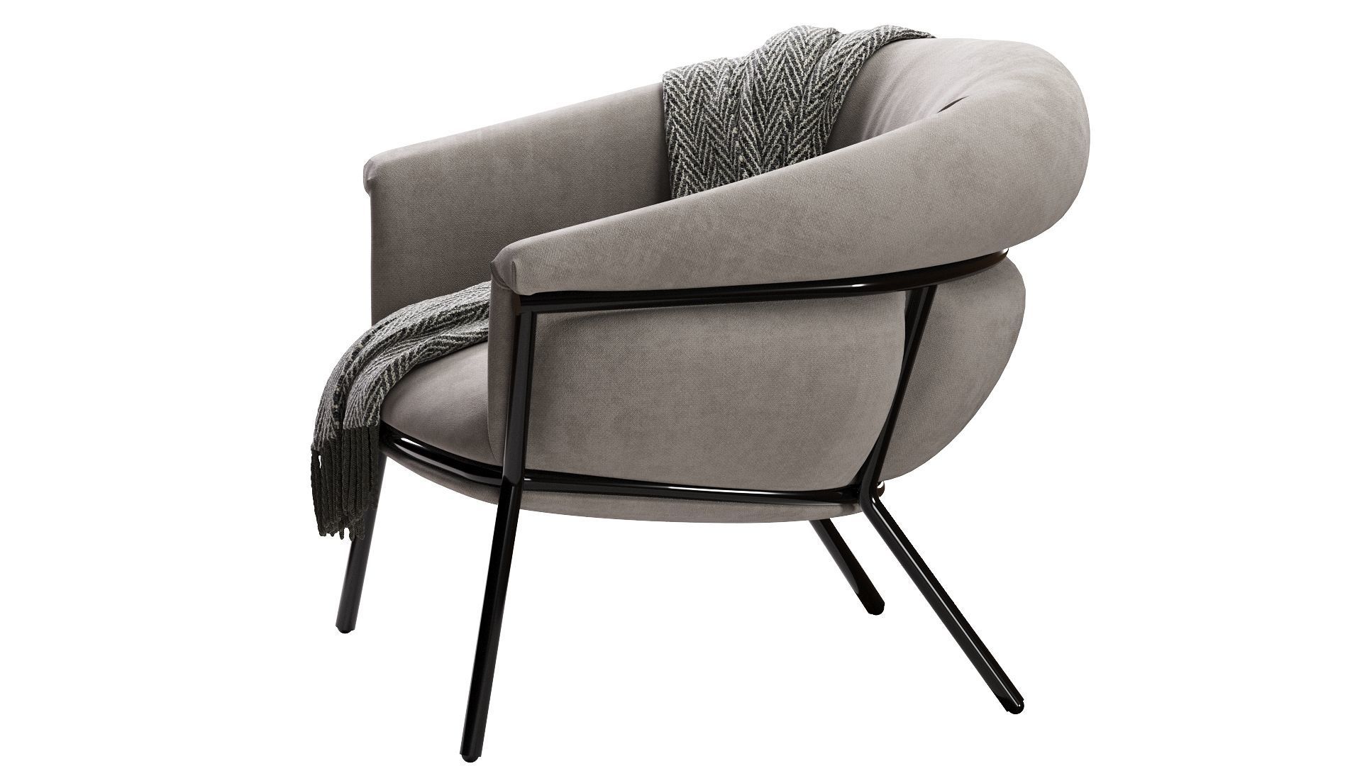 Grasso Armchair 3D model_4