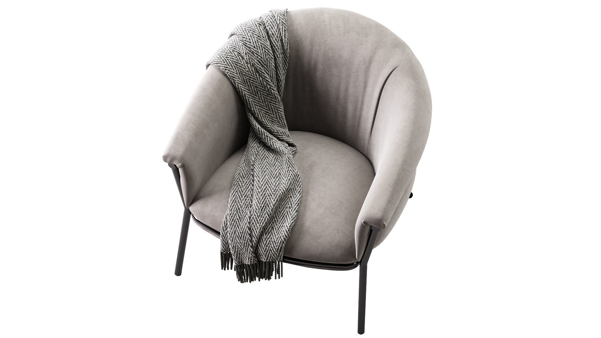 Grasso Armchair 3D model_5