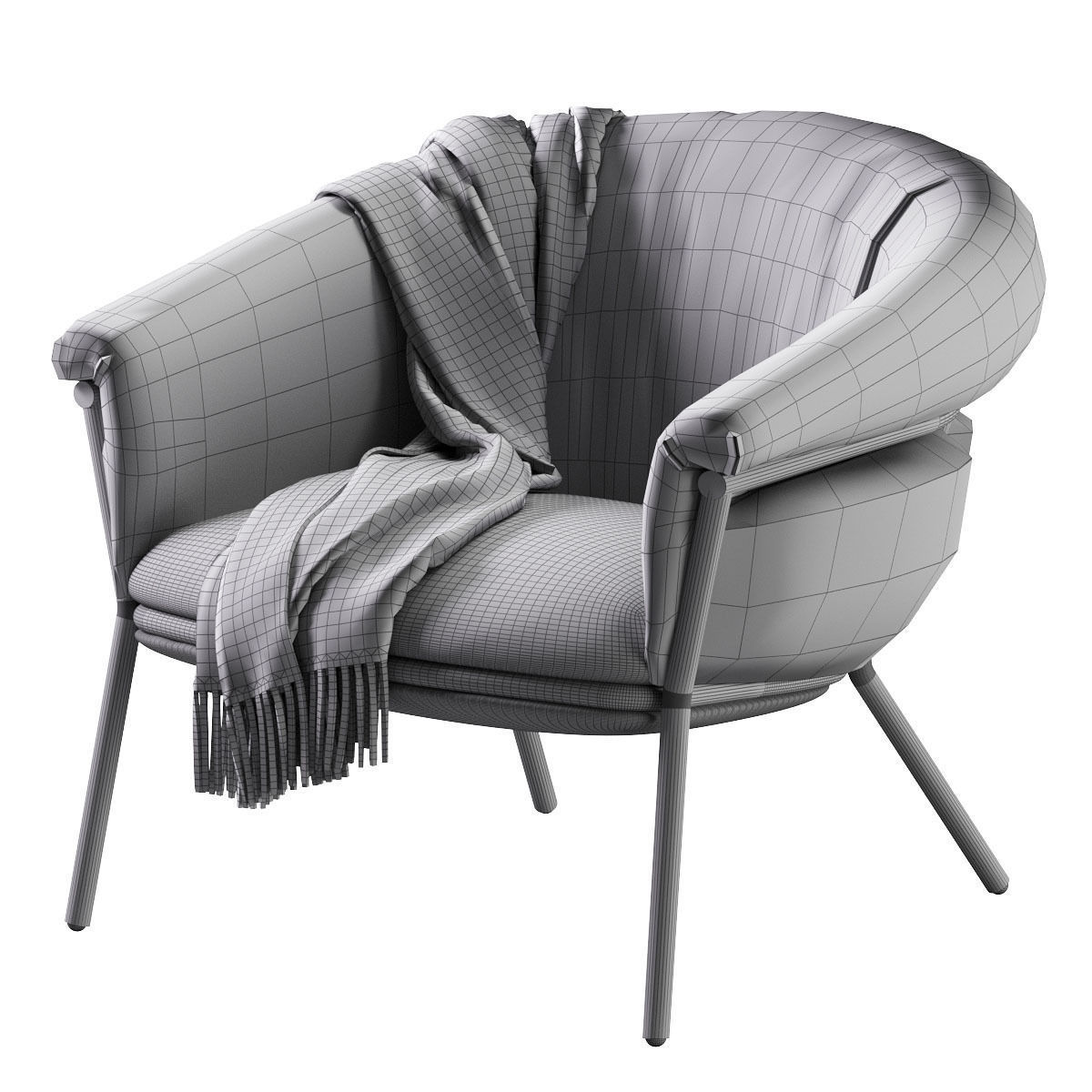 Grasso Armchair 3D model_20