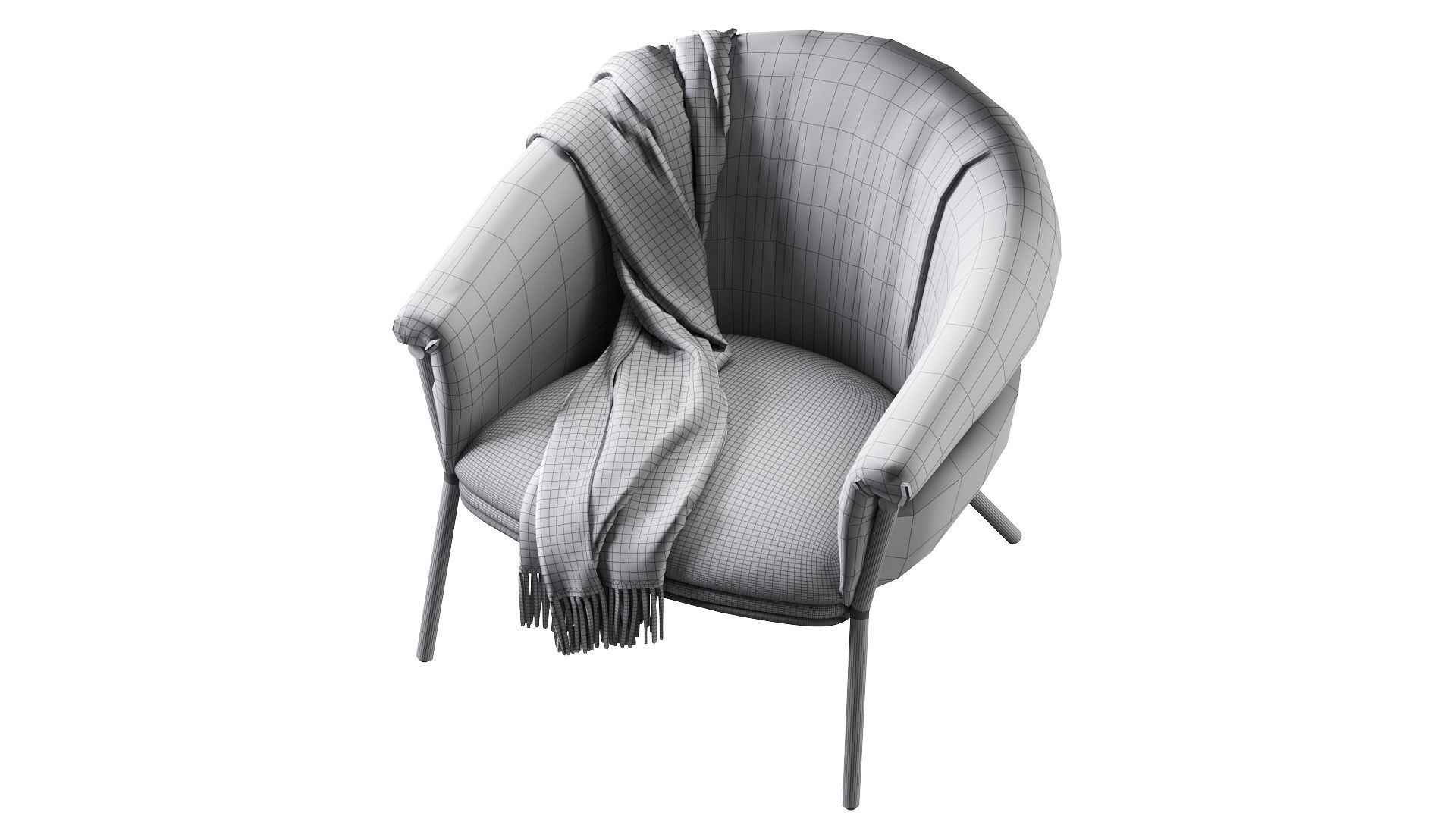 Grasso Armchair 3D model_13