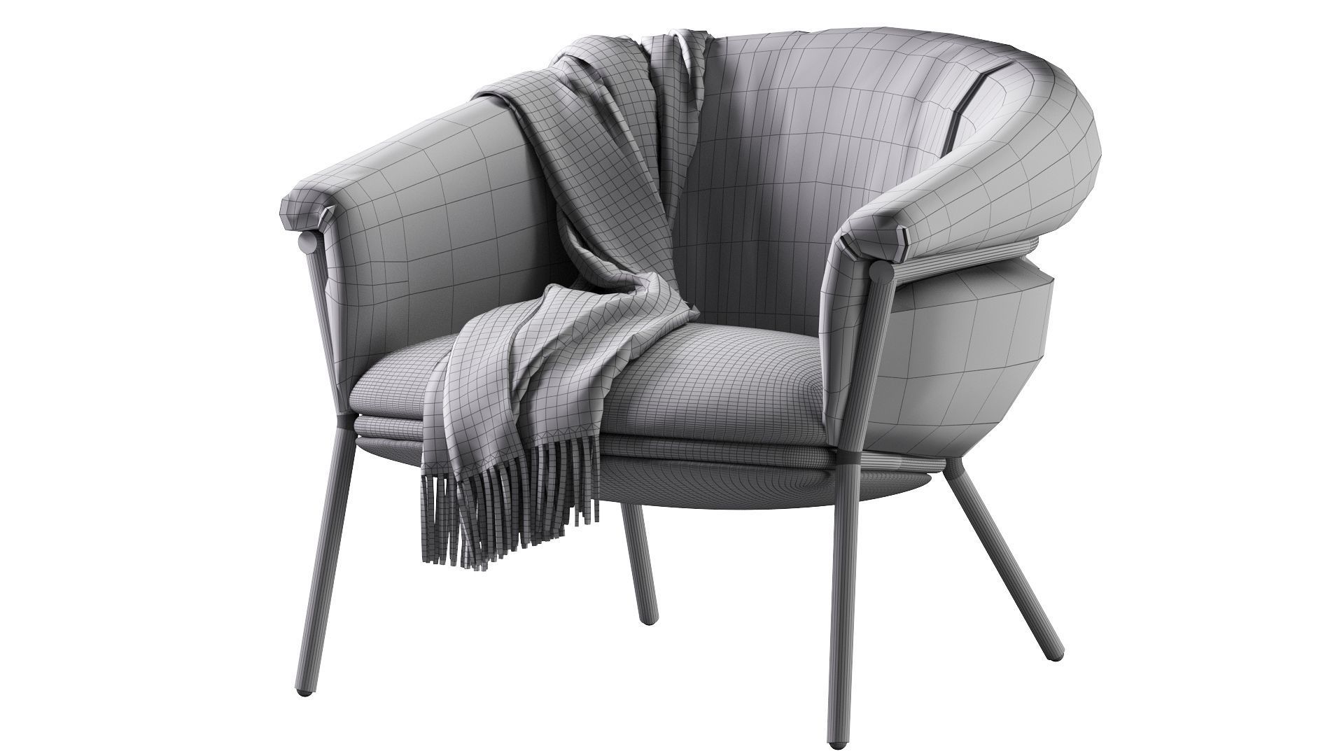 Grasso Armchair 3D model_10