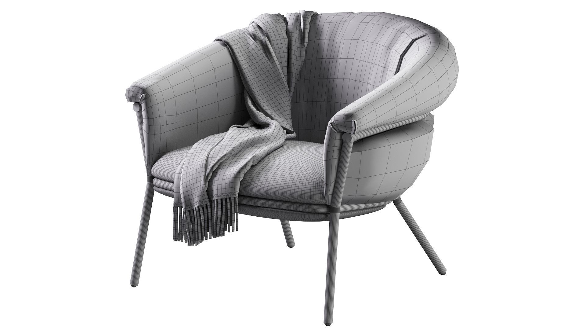Grasso Armchair 3D model_16