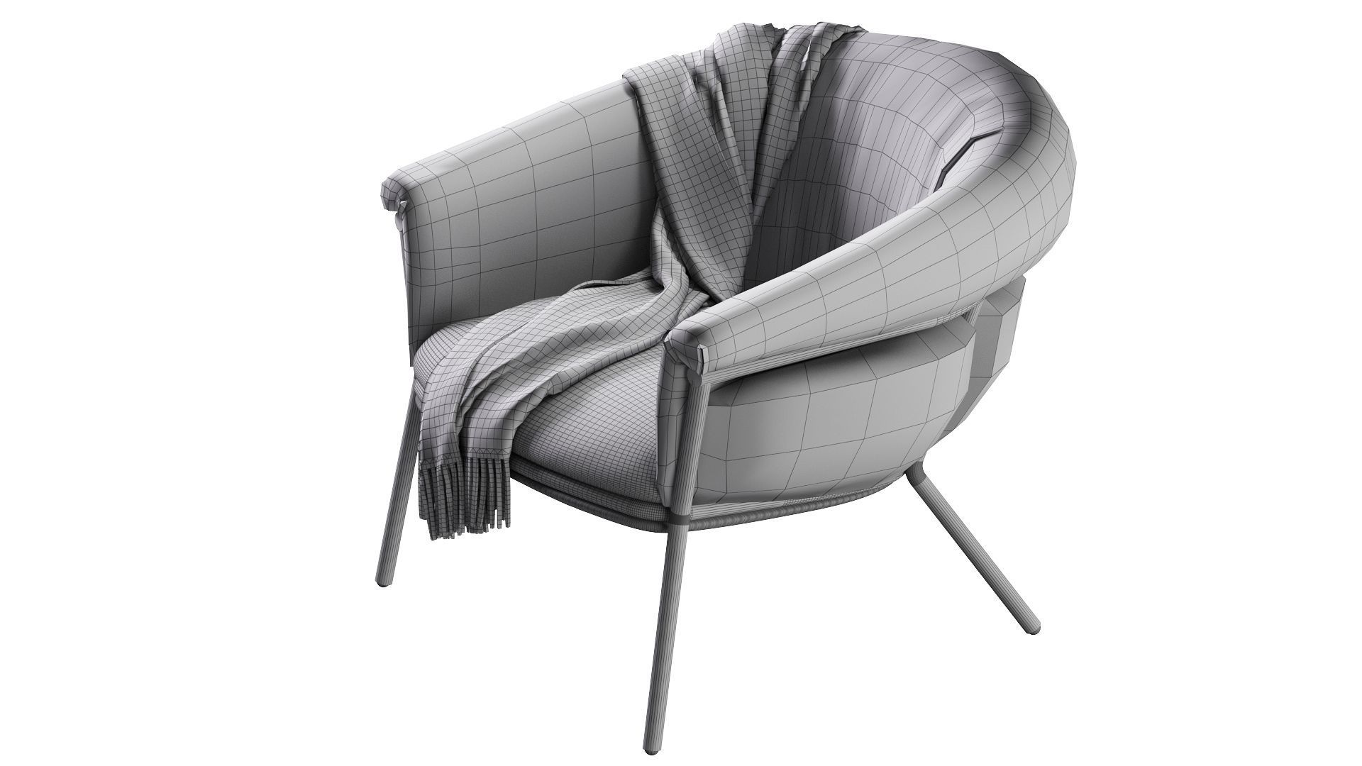 Grasso Armchair 3D model_21