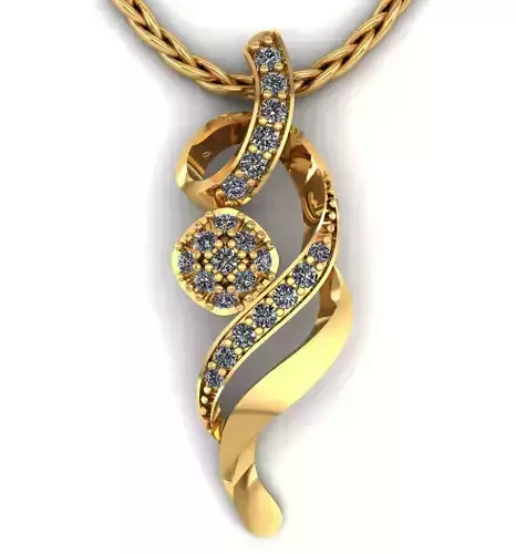 Stone Pendant 3D print model