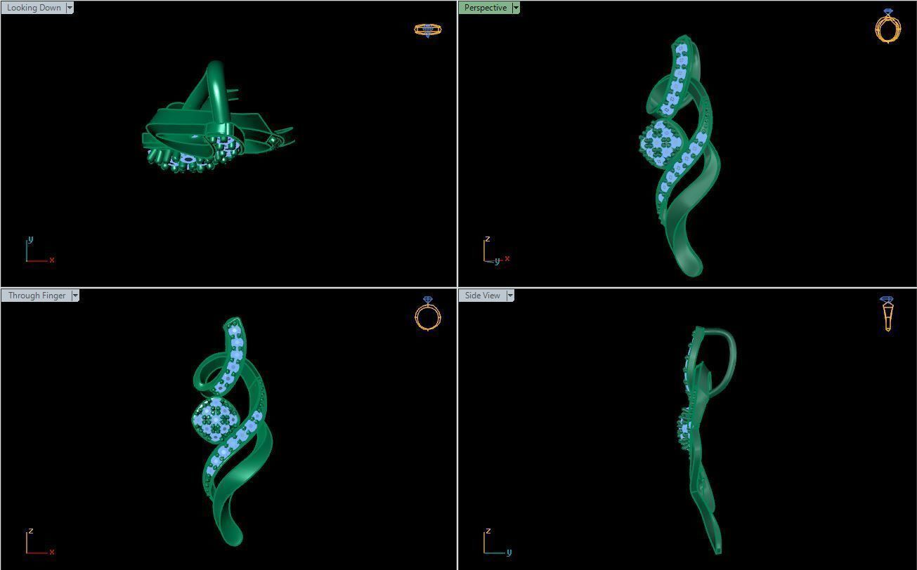 Stone Pendant 3D print model_6