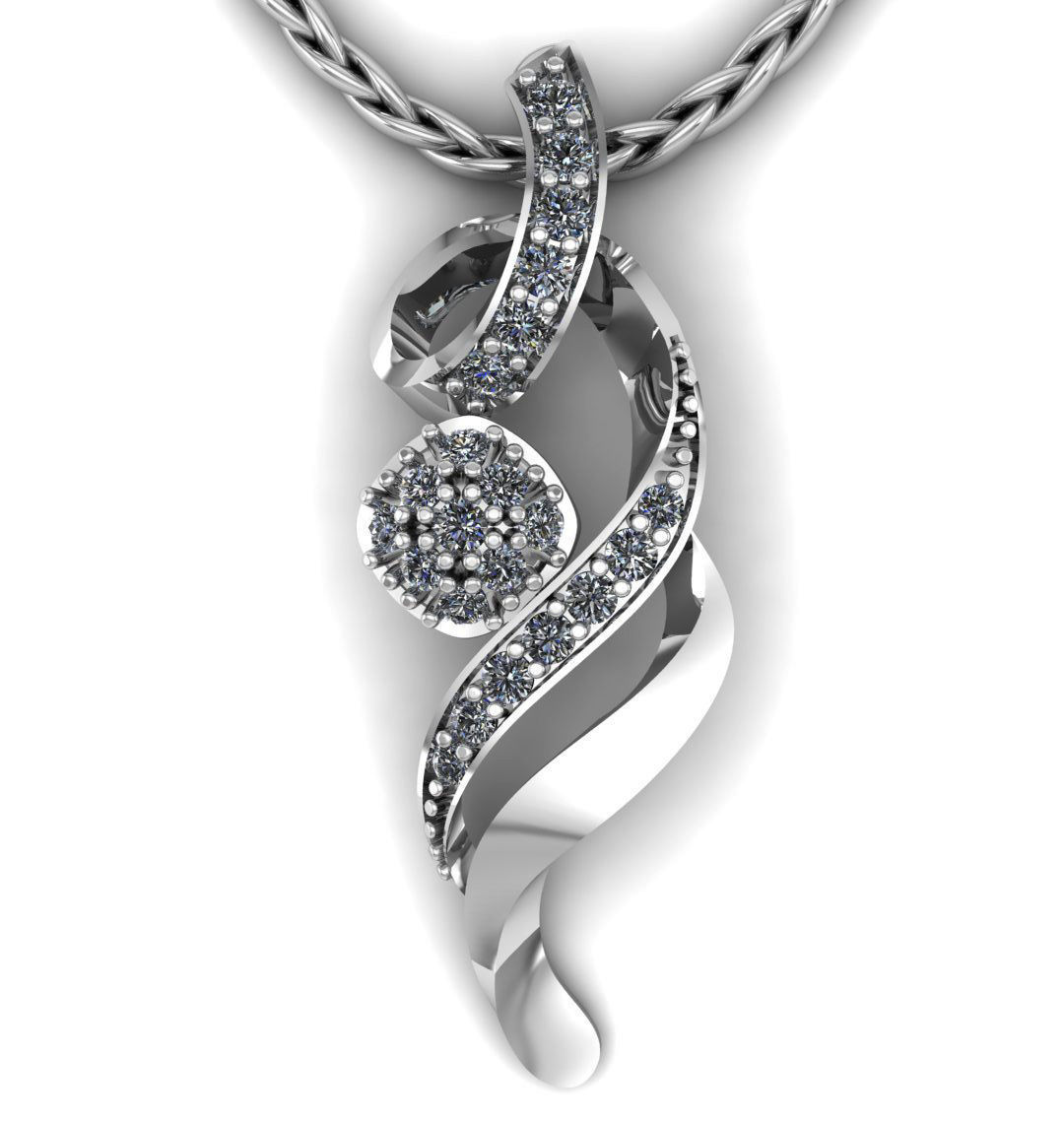 Stone Pendant 3D print model_2