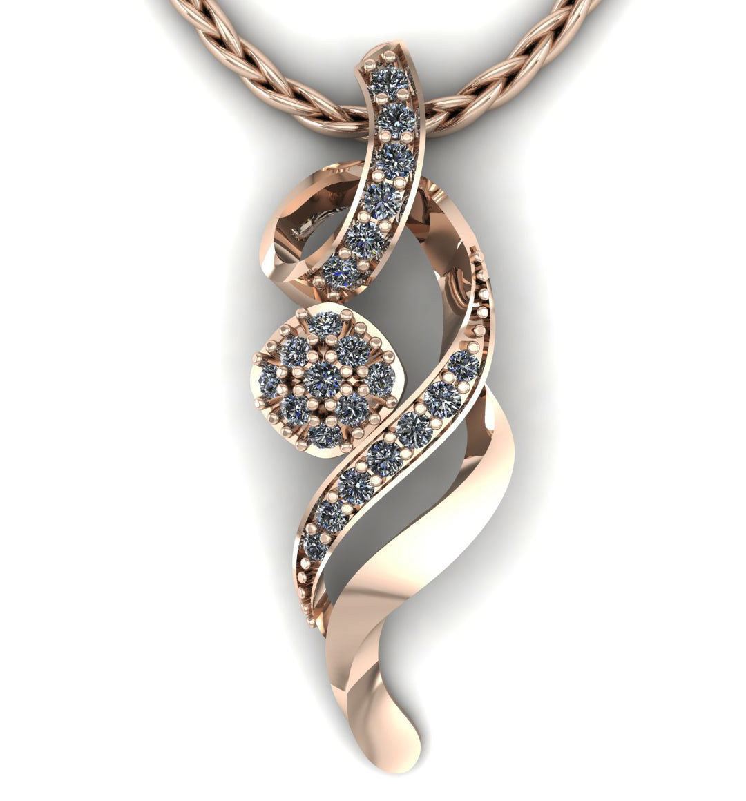 Stone Pendant 3D print model_1