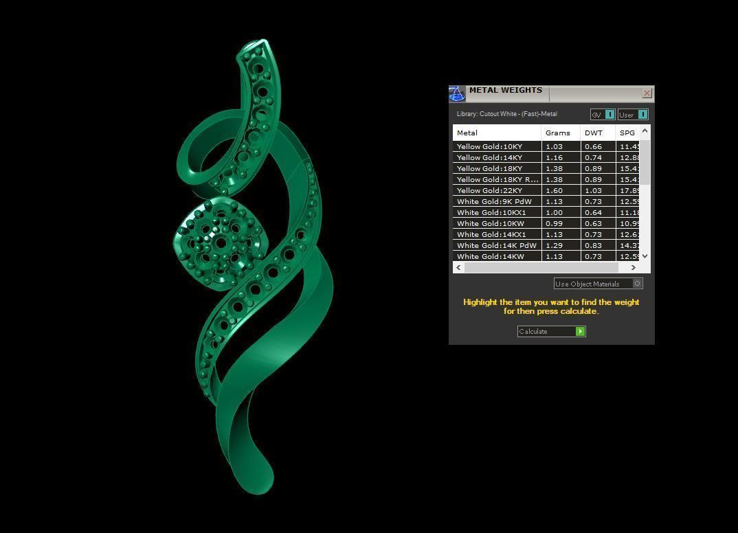Stone Pendant 3D print model_5