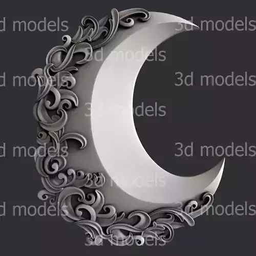 3d STL models for CNC or 3d printer moon P451 3D model