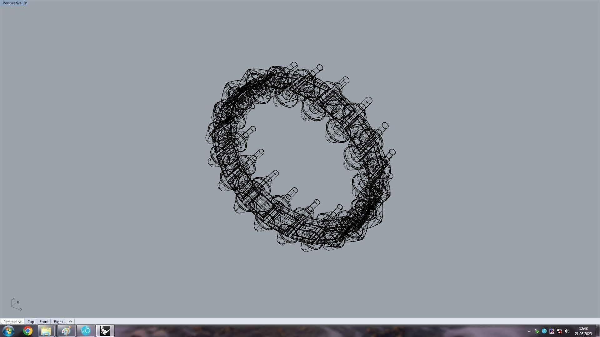 Clash  Ring   17 5 mm 3D print model_15