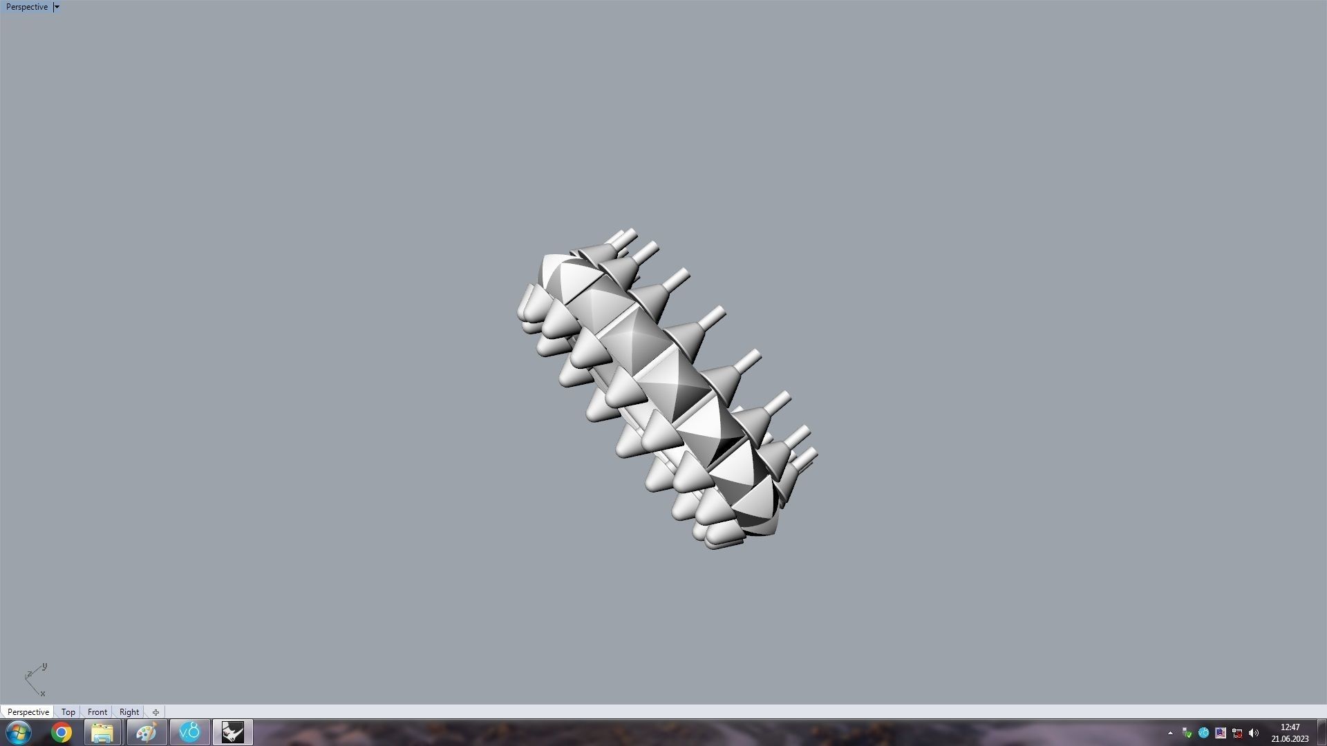 Clash  Ring   17 5 mm 3D print model_16