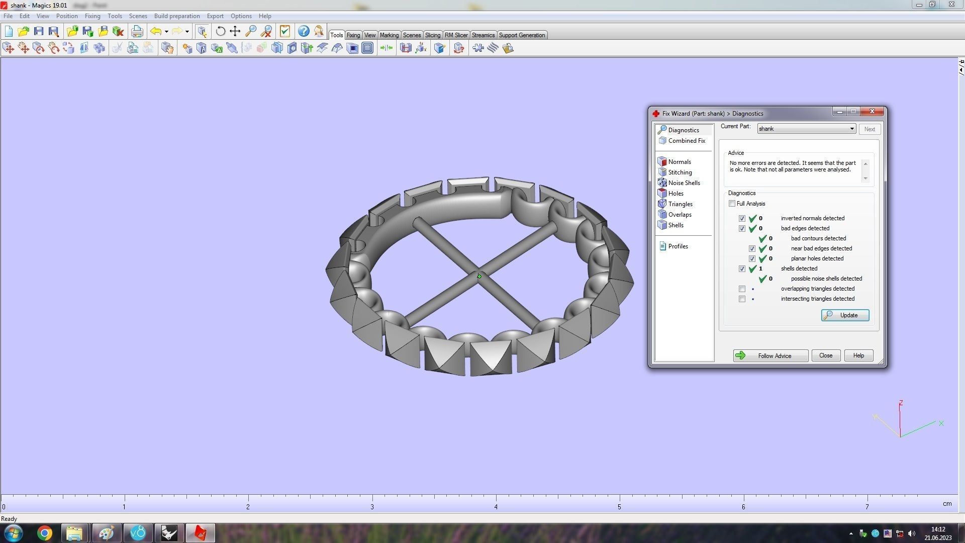 Clash  Ring   17 5 mm 3D print model_21