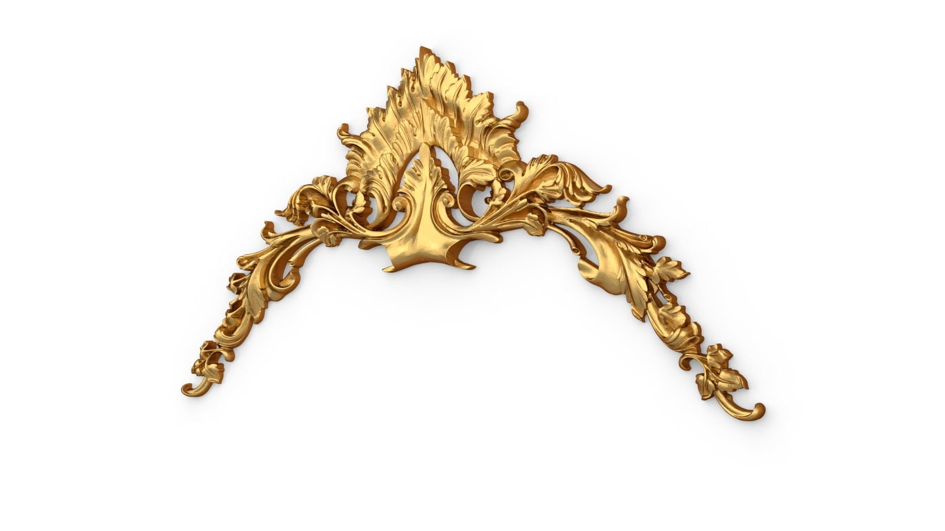 Classic decor ornament 324 3D model_2