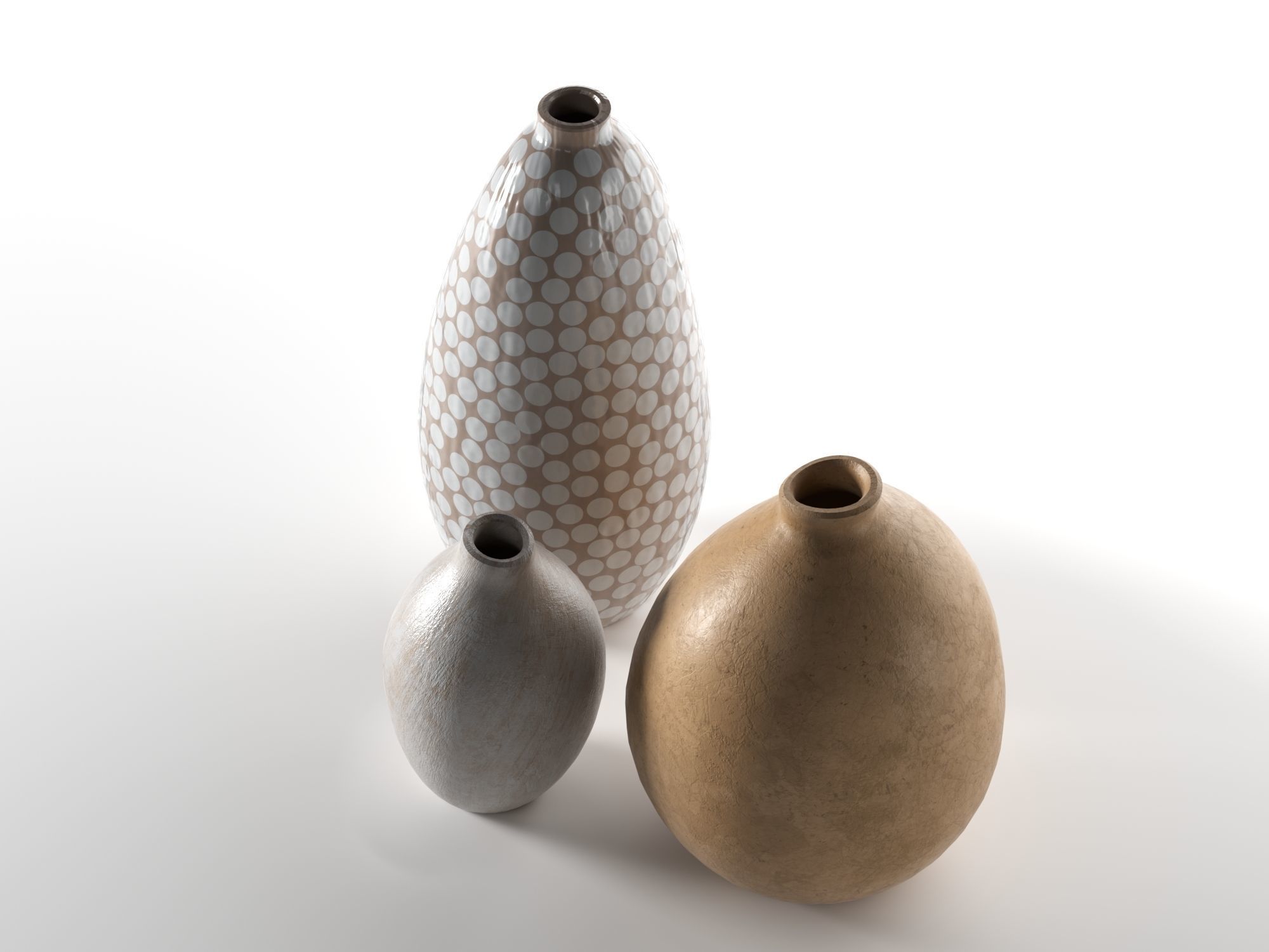 Vase Set 139 3D model_1