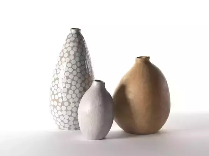 Vase Set 139 3D model