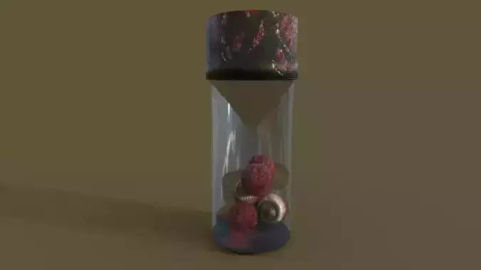 Watcher Vessel 3D Model of a Jar Filled with Human Eyes