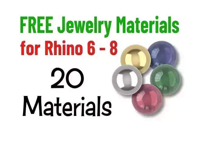 FREE Jewelry Materials Library for Rhino Texture