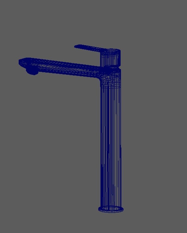 Grohe Product-faucet- Single-lever basin mixer Low-poly 3D model_3