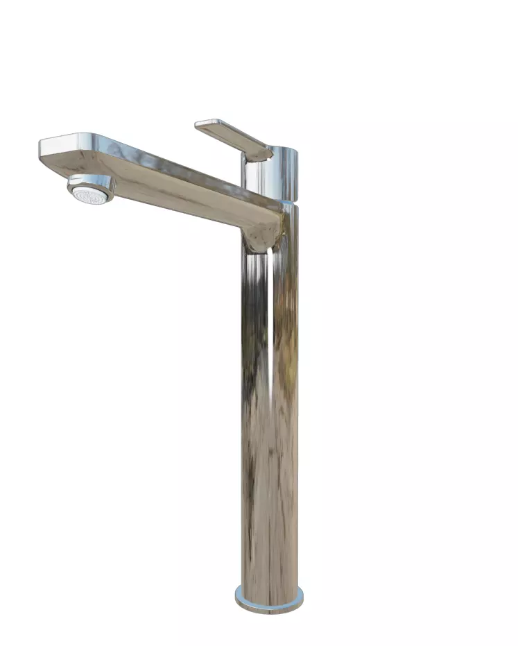 Grohe Product-faucet- Single-lever basin mixer Low-poly 3D model_0