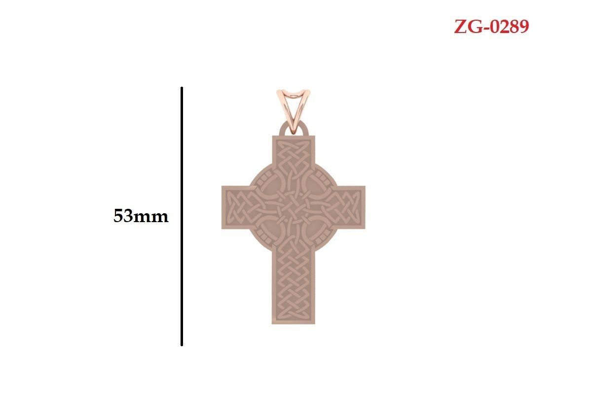 Cross Pandent 3D print model_3