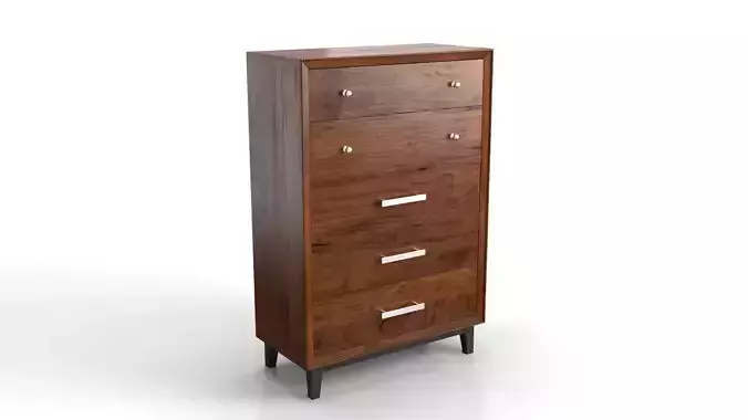Tall Chest Stained Mahogany