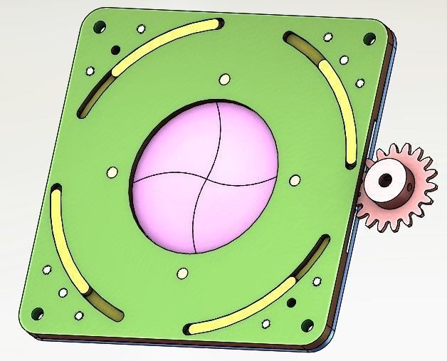 D70T8B4TY2 Motorized Manually open close shutter CNC machining  3D print model_14