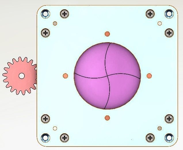 D70T8B4TY2 Motorized Manually open close shutter CNC machining  3D print model_13