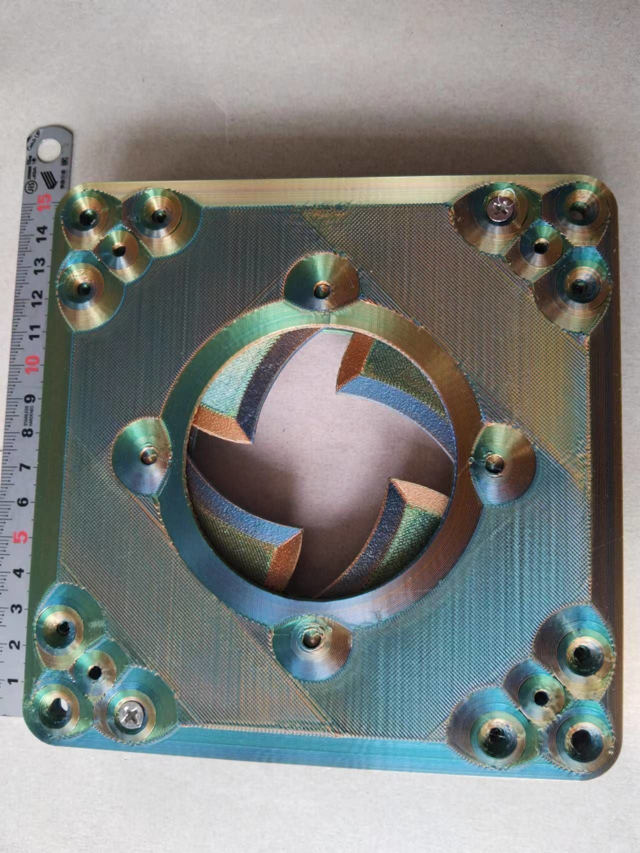 D70T8B4TY2 Motorized Manually open close shutter CNC machining  3D print model_4