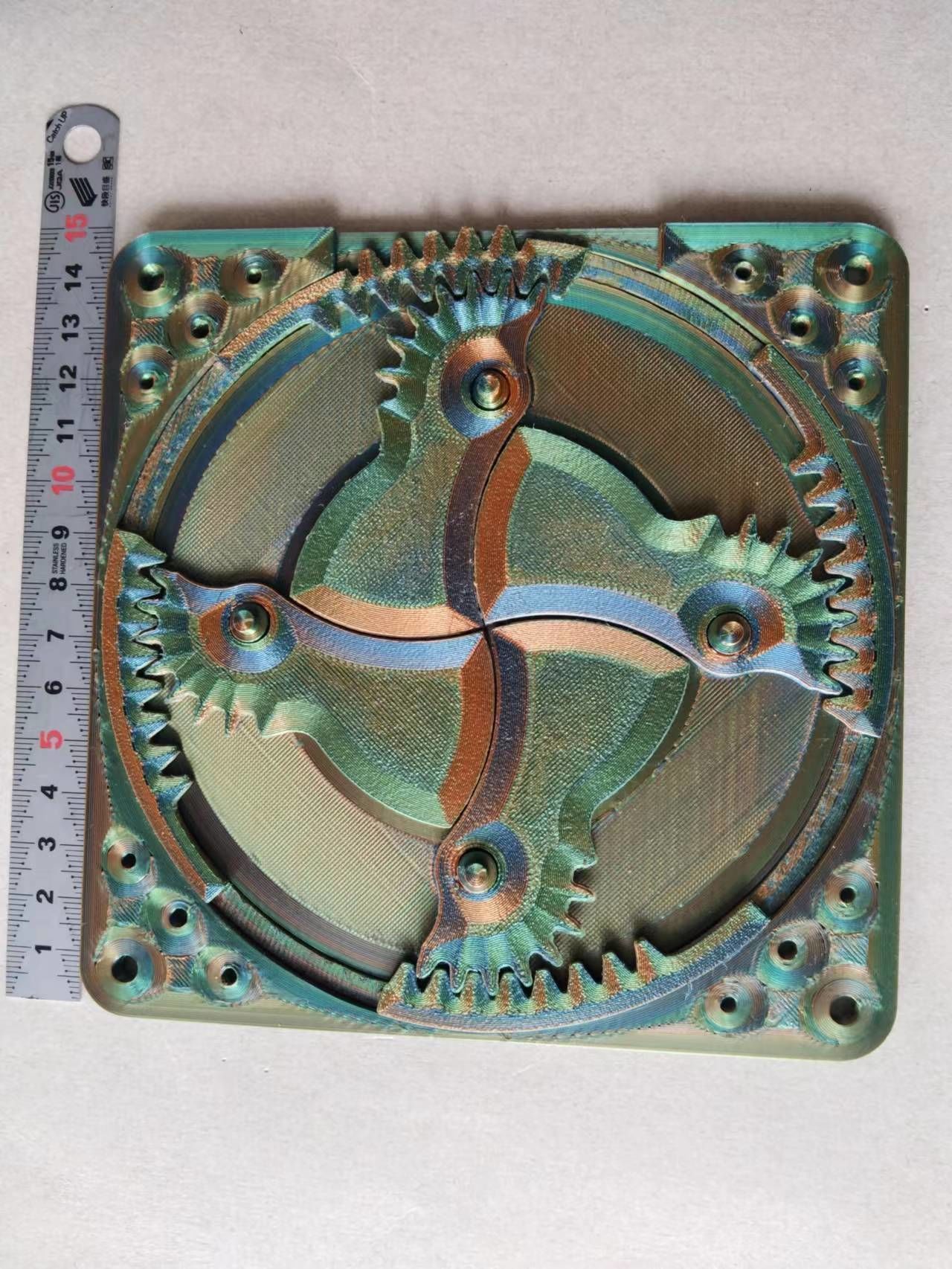 D70T8B4TY2 Motorized Manually open close shutter CNC machining  3D print model_11