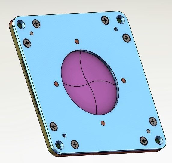 D70T8B4TY2 Motorized Manually open close shutter CNC machining  3D print model_15