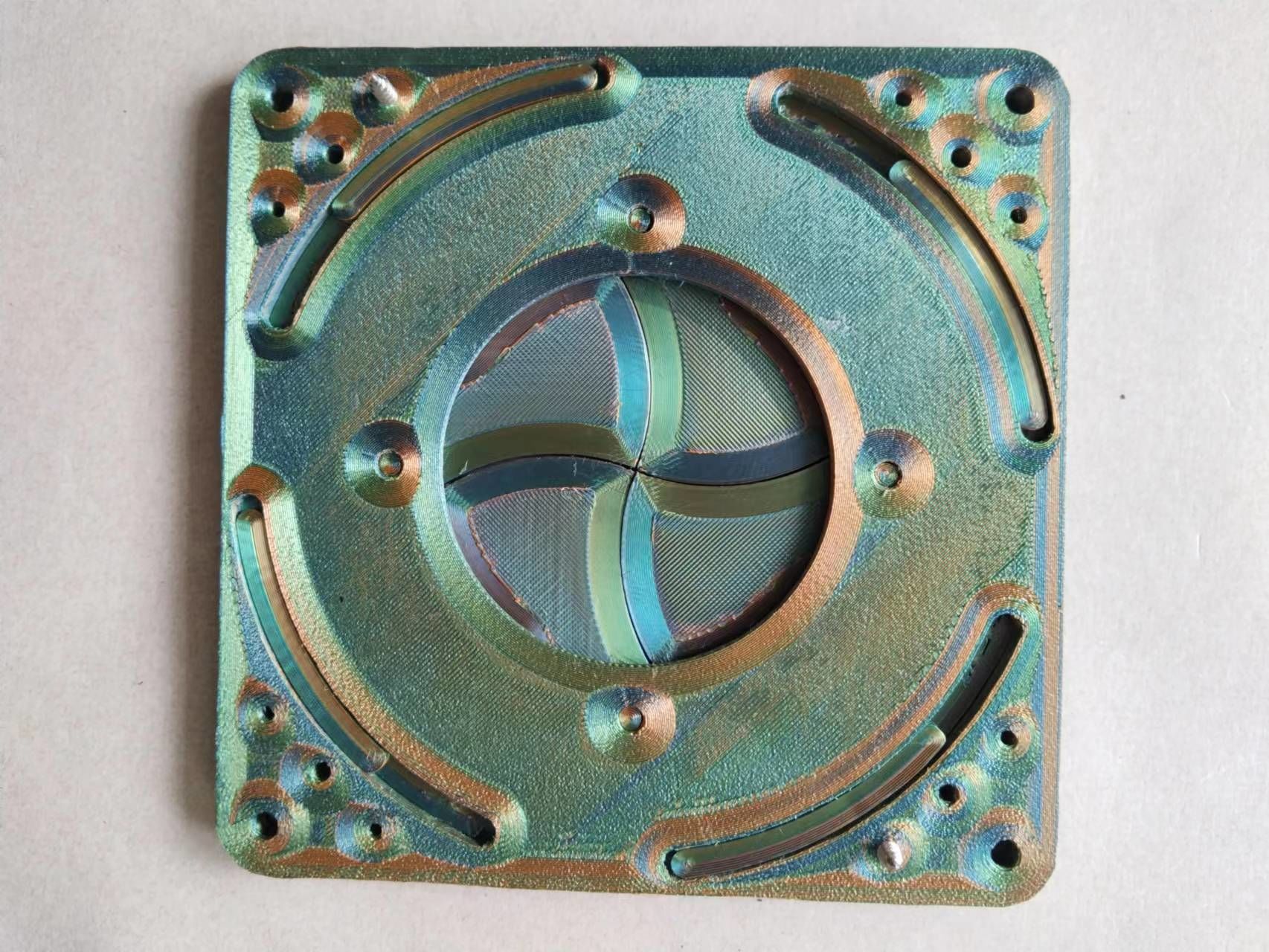 D70T8B4TY2 Motorized Manually open close shutter CNC machining  3D print model_7