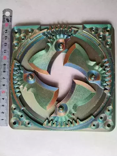 D70T8B4TY2 Motorized Manually open close shutter CNC machining  3D print model