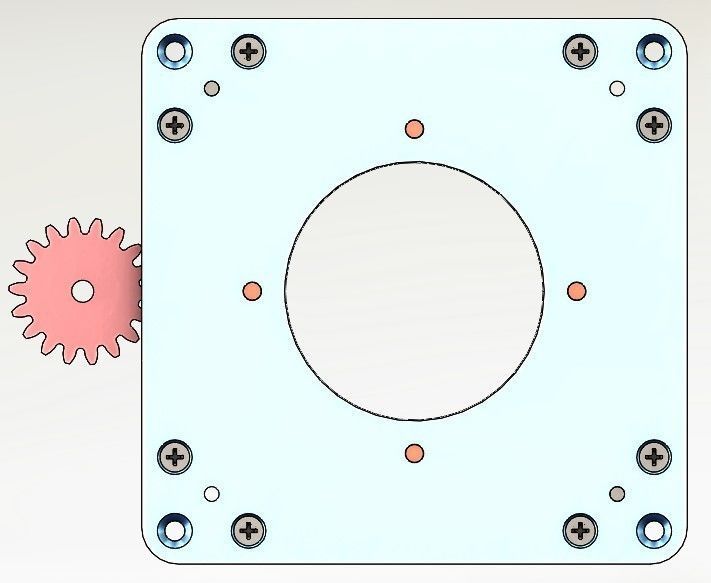 D70T8B4TY2 Motorized Manually open close shutter CNC machining  3D print model_24