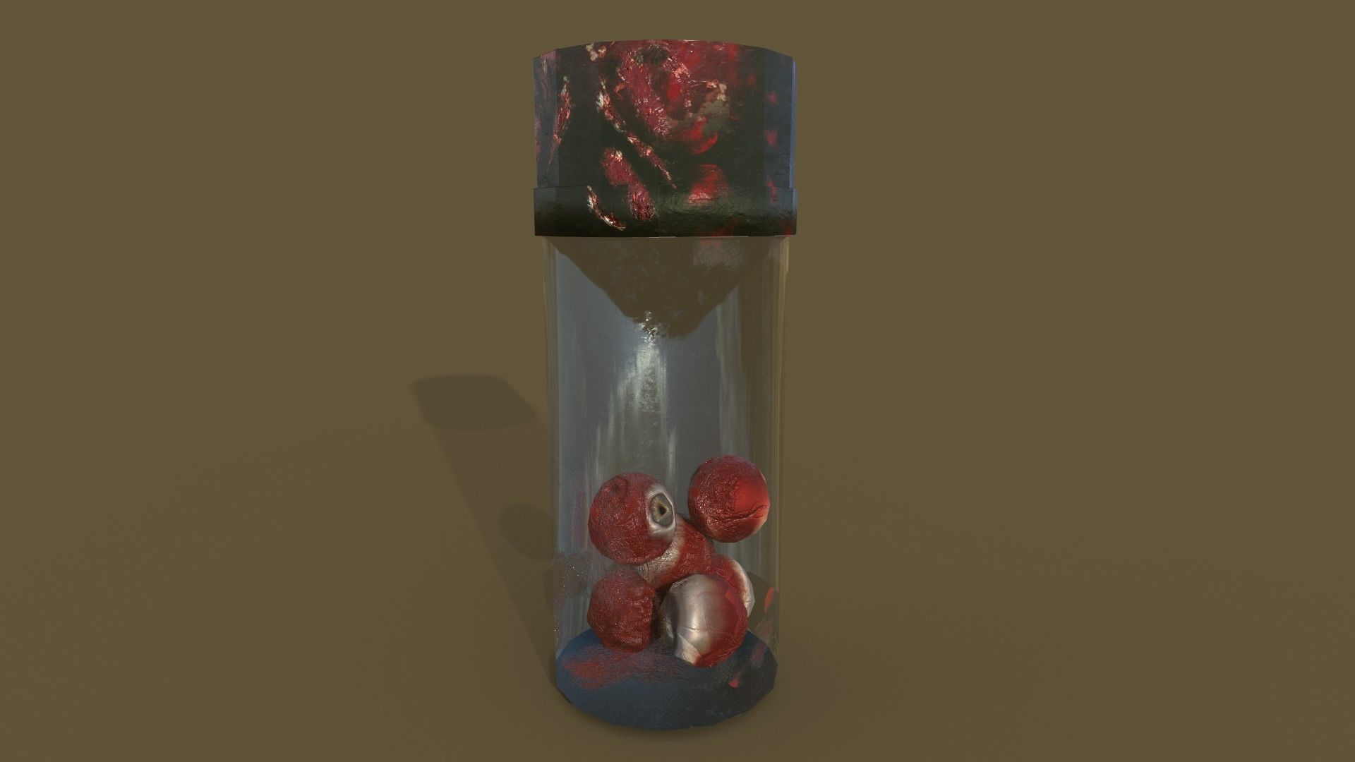 Dark Butchery Watcher Vessel Grim Grip Clamp Slaughter Table Low-poly 3D model_22