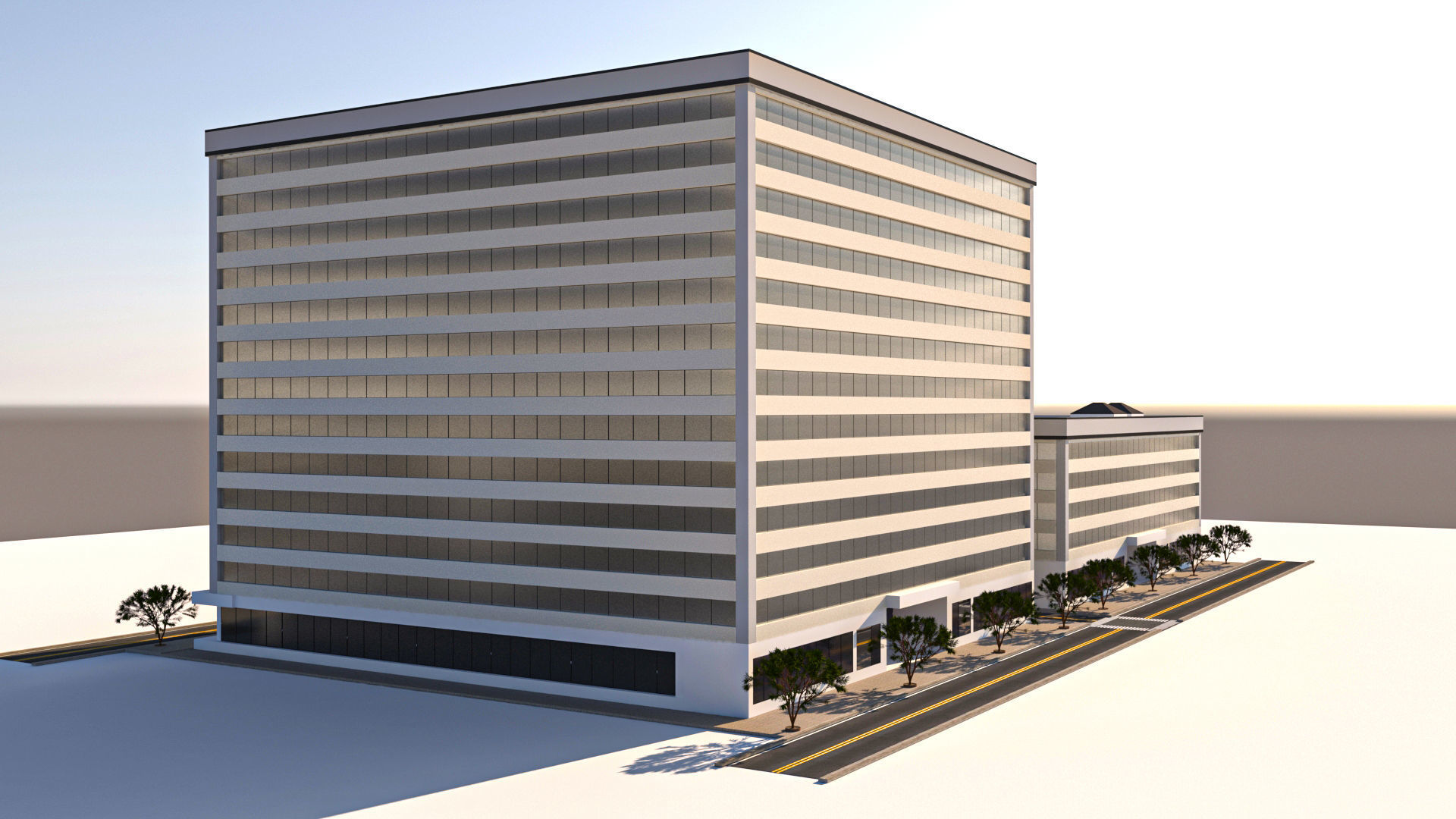 Office Building 3D model_1