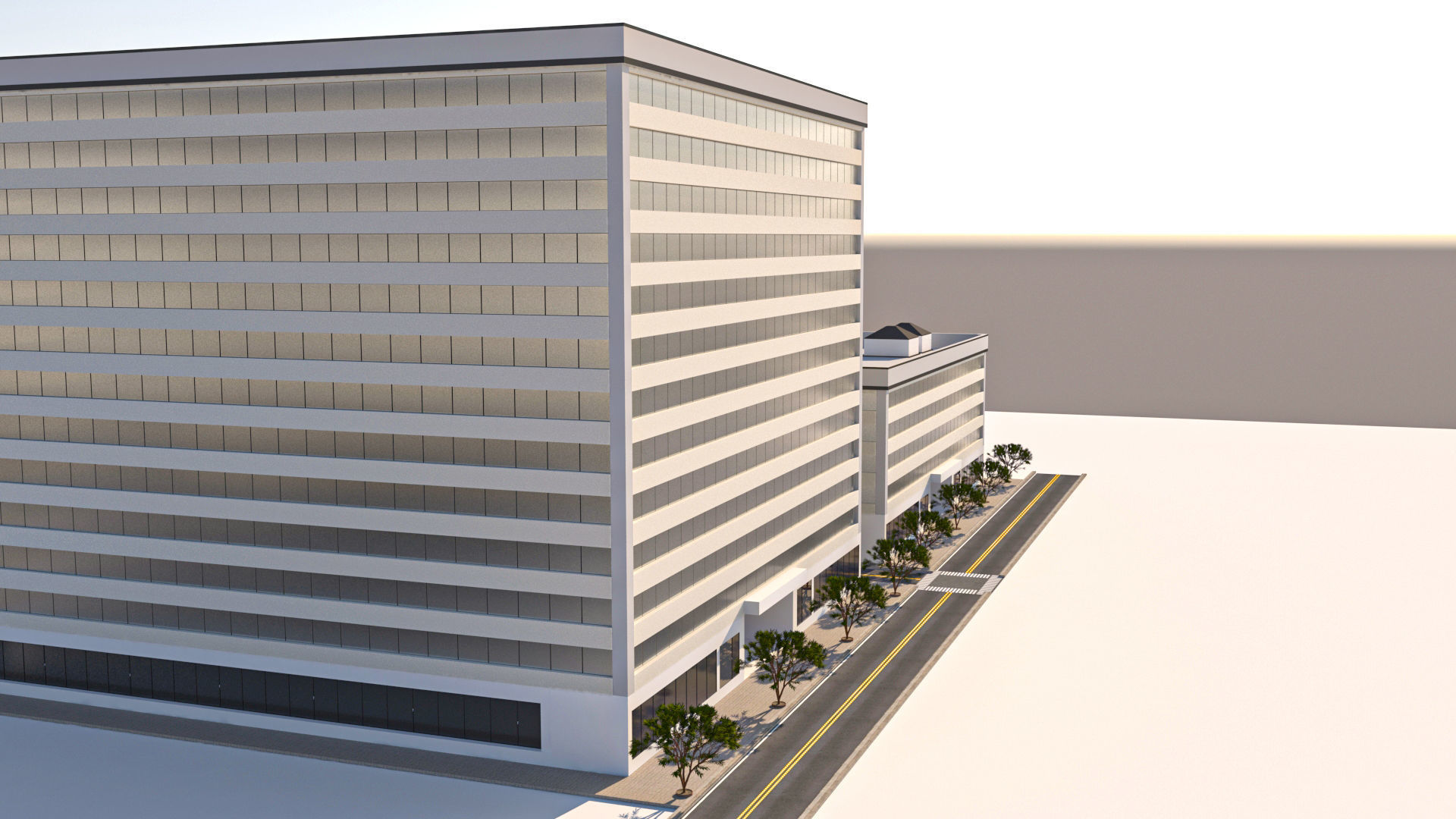 Office Building 3D model_3