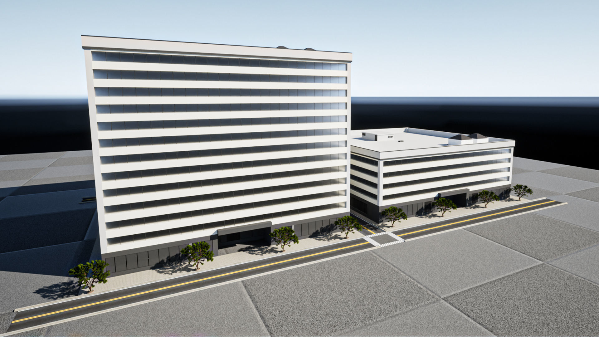 Office Building 3D model_9